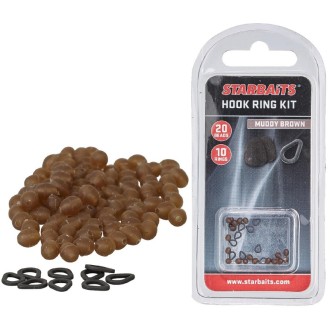 Sada Starbaits Hook Ring Kit (10 ks kroužek+20 ks zarážka)