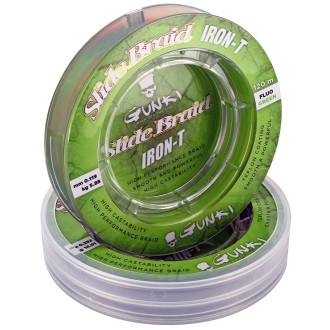 Šňůra Gunki Slide Braid Iron-T 120M Fluo Green