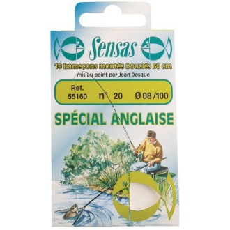 Navázaný háček Waggler Round Bend 60cm 10ks