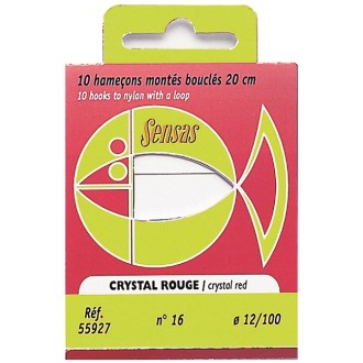 Navázaný háček Crystal Red 20cm 10ks