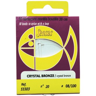 Navázaný háček Crystal Bronze 30cm 10ks