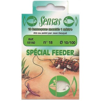 Navázaný háček Special Feeder Nickel 100cm 10ks