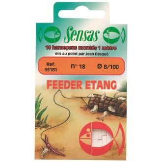 Navázaný háček Feeder Etang 100cm 10ks