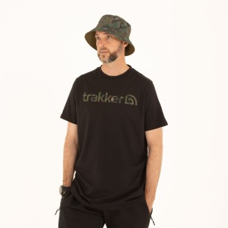 Tričko Trakker CR Logo T-shirt Black Camo