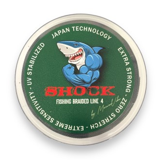 Šoková Šňůra Shock Braided Line 4 Šedá 100 m 0,305 mm 16,50 kg