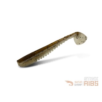 Umělá nástraha Delphin B! StinxRIBS Shrimp 5cm 20ks