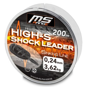 MS Range šokový návazec High-S Shock Leader 0,32 mm 200 m