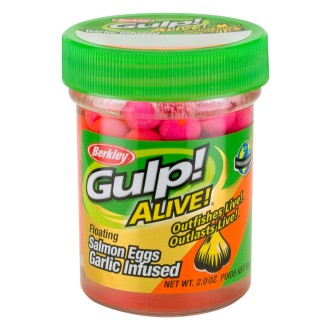 Jikry Gulp! Alive Floating Salmon Eggs 9 mm Garlic Sherbet Blast
