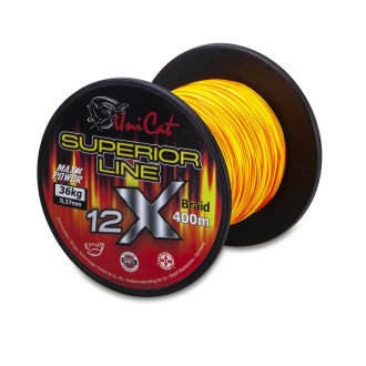 Uni Cat šňůra 12 X Superior Line 0,70mm, 400m, 71 kg