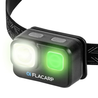 Výkonná nabíjecí čelovka Flacarp HL2000 Li-Pol 2000mAh zelená