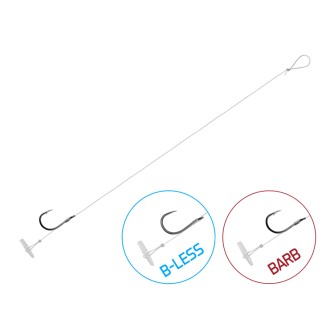 Návazec Delphin FLR Quickstop / 6ks 8cm / 0,30mm / BARB #4