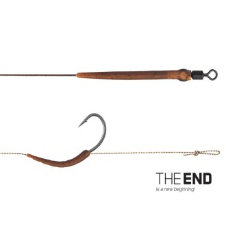 Návazec Delphin THE END Boilie rig / 2ks 20cm/25lbs/#8