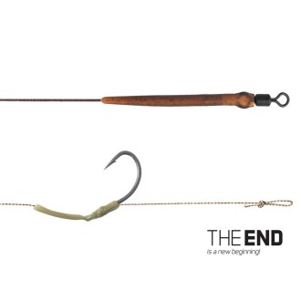 Návazec Delphin THE END Skin RIG / 2ks 20cm/25lbs/#8