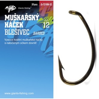 Háček Giants Fishing muškařský blešivec Incurve Fly 20ks