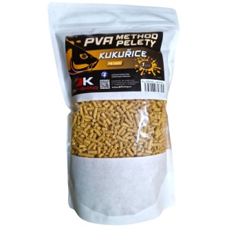 Pelety DK Fishing PVA Method Kukuřice 4mm 1kg
