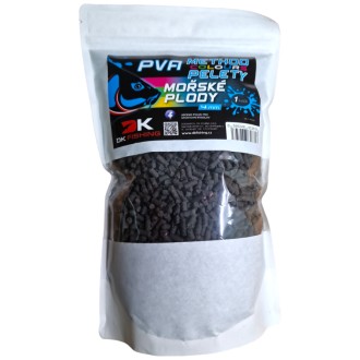 Pelety DK Fishing PVA Method Color Mořské plody 4mm 1kg