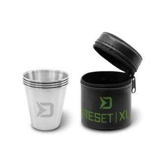 Set nerezových pohárků Delphin Reset XL 4v1 4x70ml