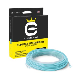 Muškařská šnůra Cortland Specialty Compact Intermediate Clear/Light Blue 100ft
