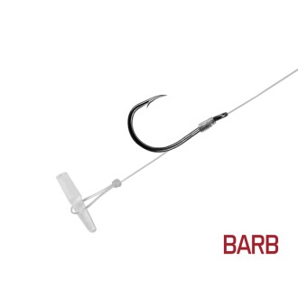 Návazec Delphin FLR Quickstop / 6ks 8cm/0,22mm/BARB #10