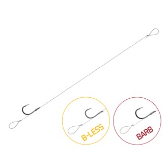 Návazec Delphin FLR Loop / 6ks 8cm/0,22mm/BARB #10