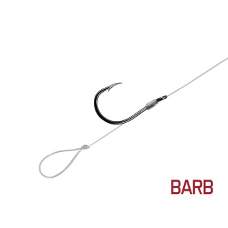 Návazec Delphin FLR Loop / 6ks 8cm/0,22mm/BARB #10