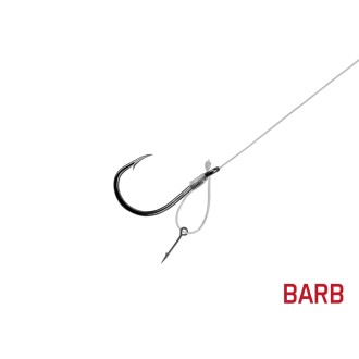 Feederový návazec Delphin FLR D-rig 0,22mm 8cm Sting 7mm s protihrotem 6ks