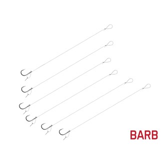 Feederový návazec Delphin FLR D-rig 0,22mm 8cm Sting 7mm s protihrotem 6ks