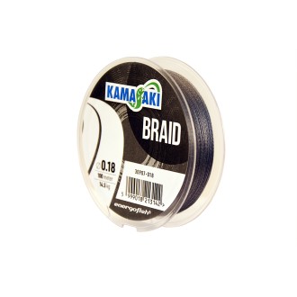 KAMASAKI BRAID GREY PLETENÁ VLASEC 100M