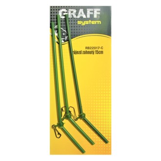Graff Průjezd zahnutý 15cm Camo  3ks