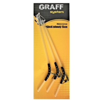 Graff Průjezd zahnutý 15cm 3ks Transparentní