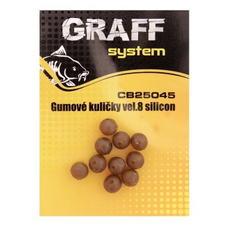 Graff Gumové kuličky silikonové Velikost 8 10ks