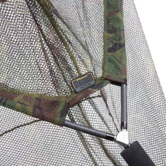 Kaprový podběrák Wychwood Epic Tactical 42“ Landing Net and 180cm 2pc Handle with Net Float