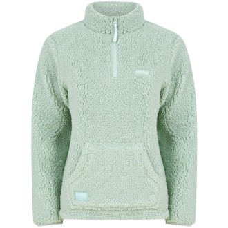 Mikina Navitas Womens Sherpa Pullover Light Green