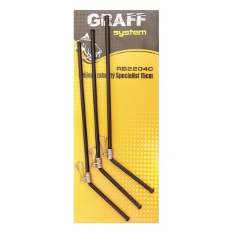 Graff Průjezd zahnutý Specialist 15cm 3ks Černý