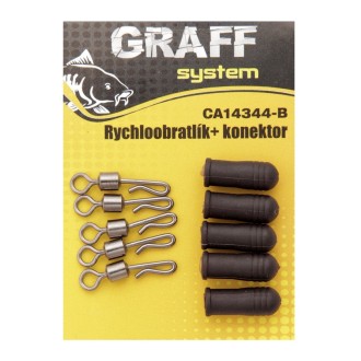 Graff Rychloobratlík + konektor 5ks Černá