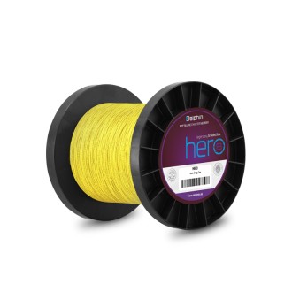 Delphin HERO 8 / fluo žlutá 0,14mm 9,50kg 1000m
