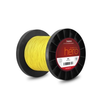 Šňůra Delphin Hero 4 Fluo žlutá 1000m