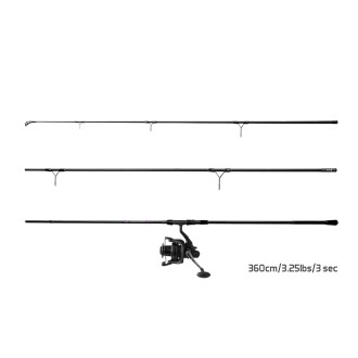Kaprařský set Delphin Corsar 3,60m 3,25lb + Naviják Corsar 8T