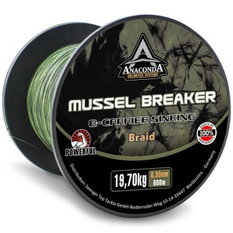 Šňůra Anaconda X8 Carrier Mussel Breaker 600m