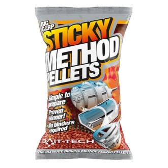 Pelety Bait-Tech Sticky Method Micro Red 700g