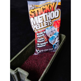 Pelety Bait-Tech Sticky Method Micro Red 700g