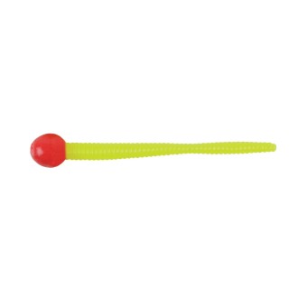 Twister Mice Tail (myší ocásek) 8 cm Fluo Red Chartreuse 13 ks