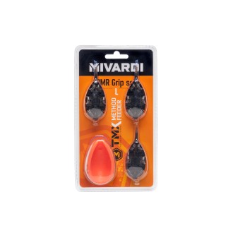 Sada krmítek Mivardi Method Feeder QMR Grip L 30g+40g+50g+formička
