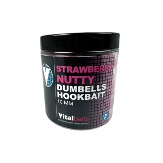 Nástraha Vitalbaits Dumbells Strawberry Nutty 10mm 150g