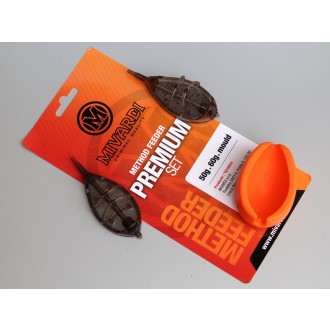 Sada krmítek Mivardi Method Feeder Set Premium XL 50g + 60g + formička