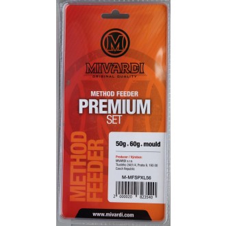 Sada krmítek Mivardi Method Feeder Set Premium XL 50g + 60g + formička