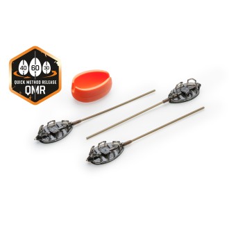 Sada krmítek Mivardi Method Feeder QMR Grip L Long 30g+40g+50g+formička