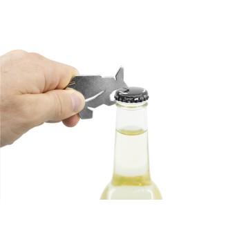 Klíčenka s otvírákem na láhve Delphin Carpener stříbrná stříbrná