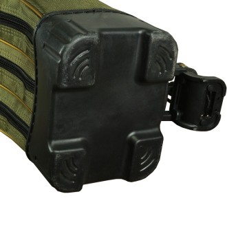 Pouzdro na pruty Mistrall se stojanem 3 komory 140cm Khaki