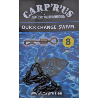 Rychlovýměnný obratlík Carp´R´Us Quick vel.8 8ks